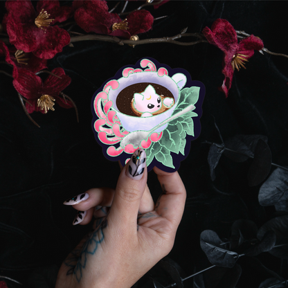 Cat Espresso - Sticker bonesandgardens