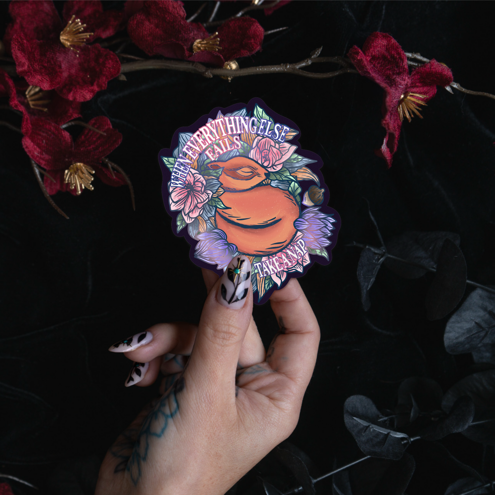 When everything fails take a nap - Sticker bonesandgardens