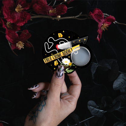 True Crime Addict - Sticker bonesandgardens