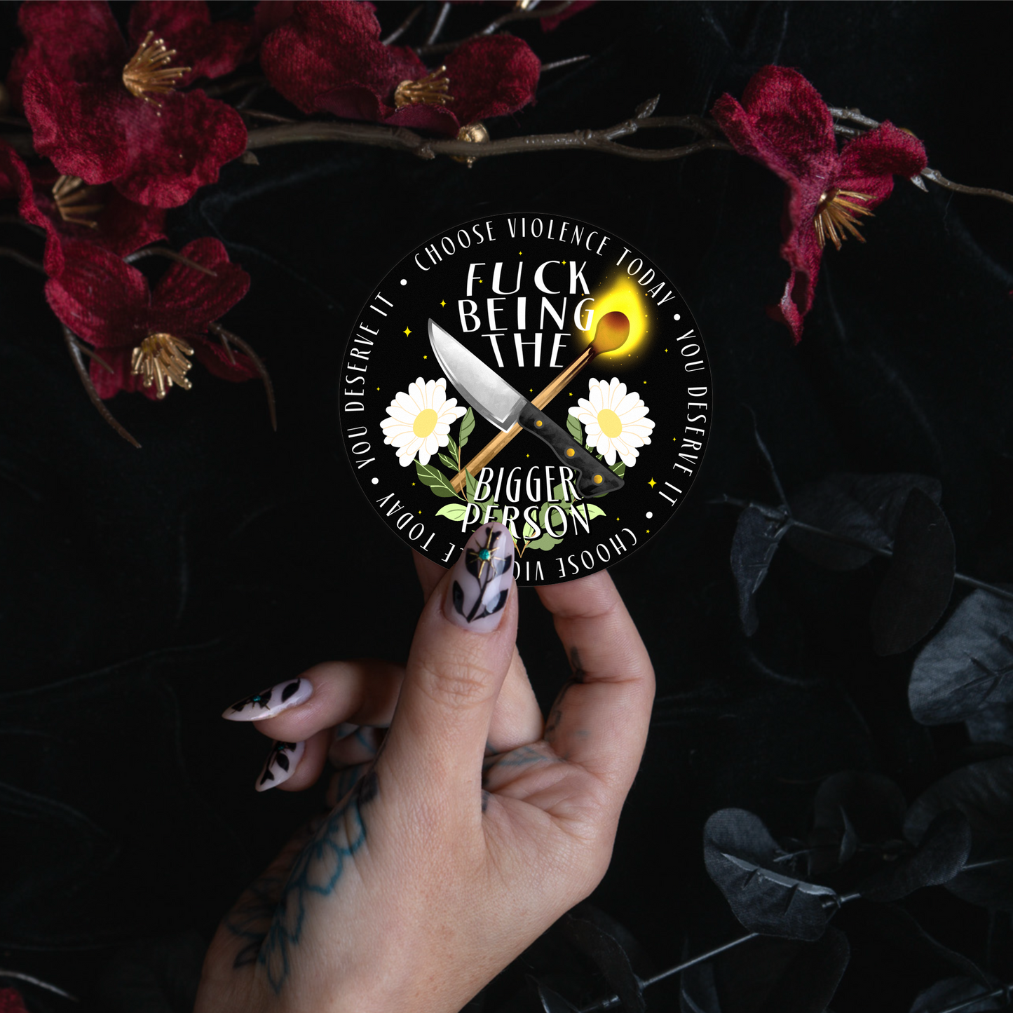 F*ck Being the Bigger Person - Sticker bonesandgardens