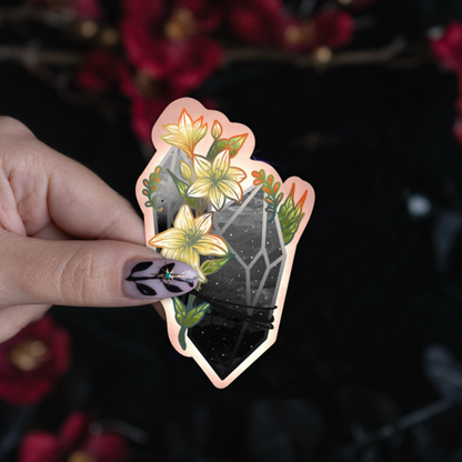 Onyx Crystal Sticker bonesandgardens