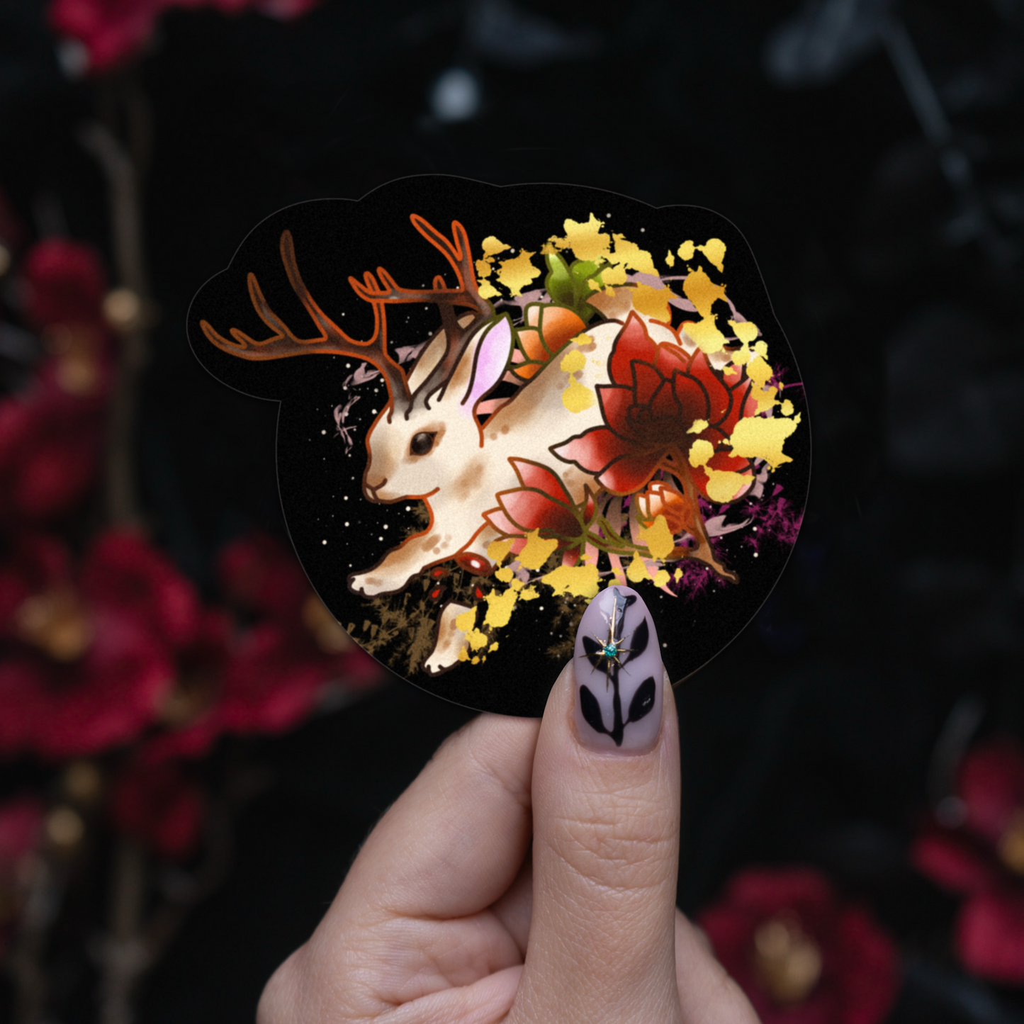 Jackalope Sticker bonesandgardens