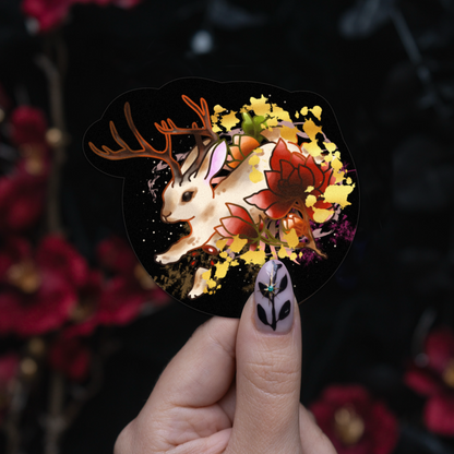 Jackalope Sticker bonesandgardens