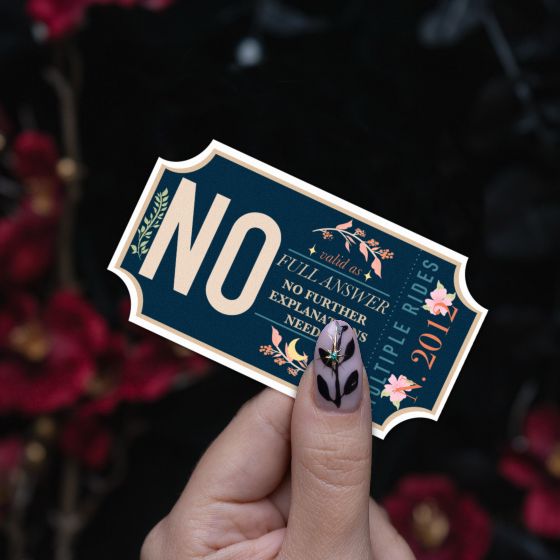 No - Sticker bonesandgardens