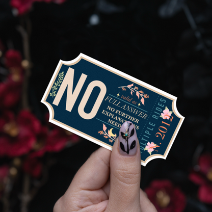 No - Sticker bonesandgardens
