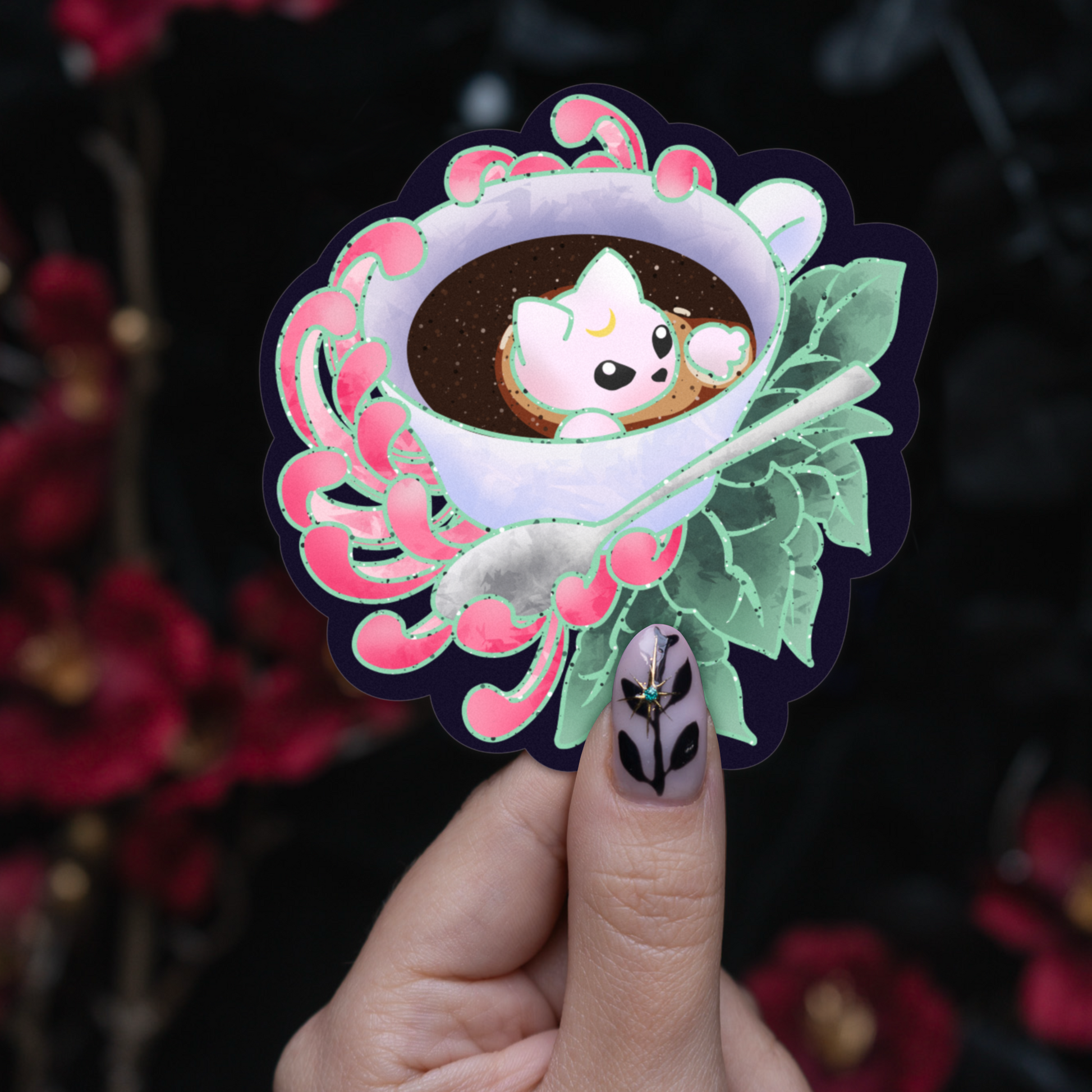 Cat Espresso - Sticker bonesandgardens