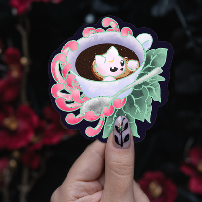 Cat Espresso - Sticker bonesandgardens