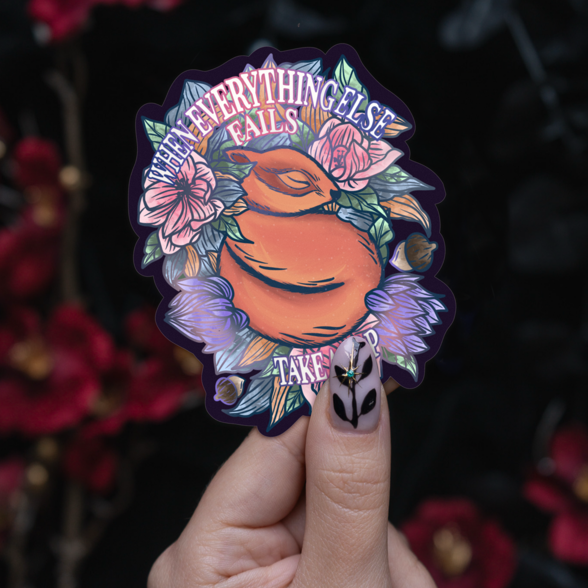 When everything fails take a nap - Sticker bonesandgardens