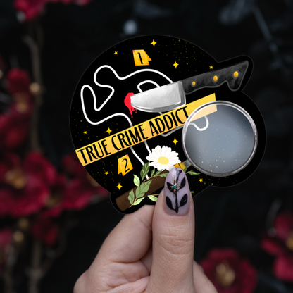 True Crime Addict - Sticker bonesandgardens