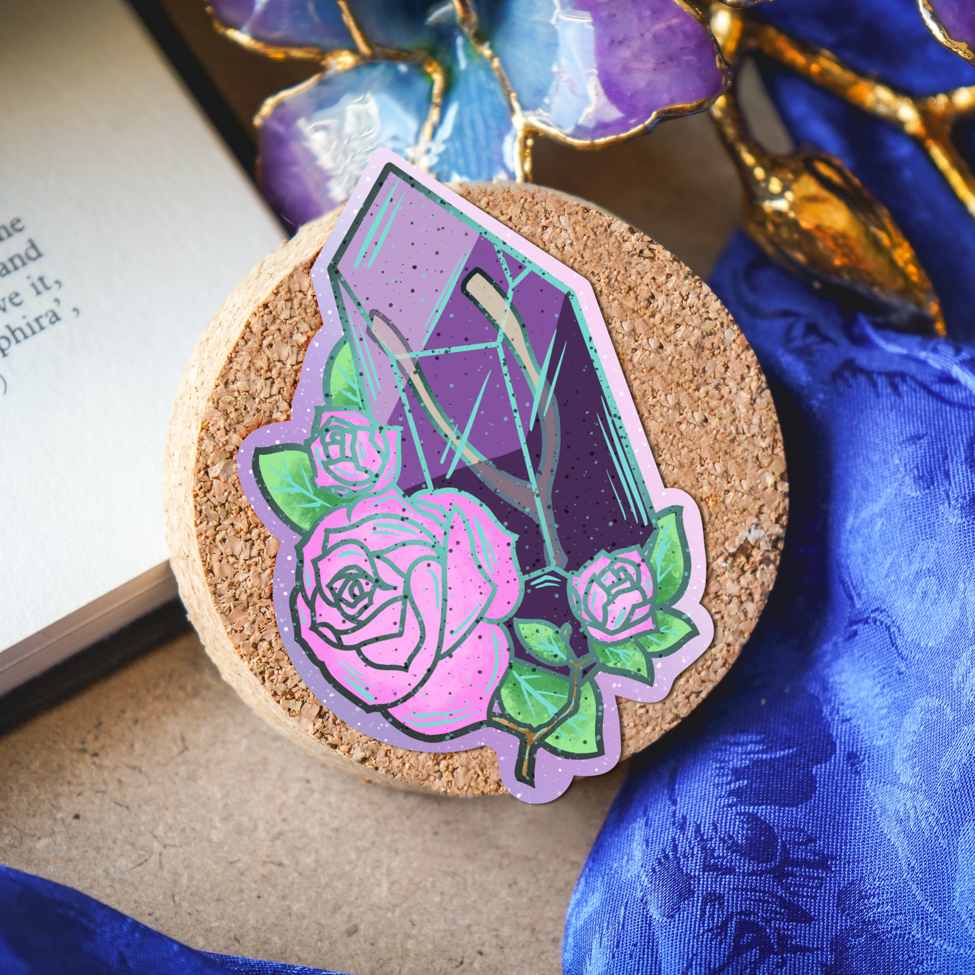 Lucky Bone Crystal Sticker