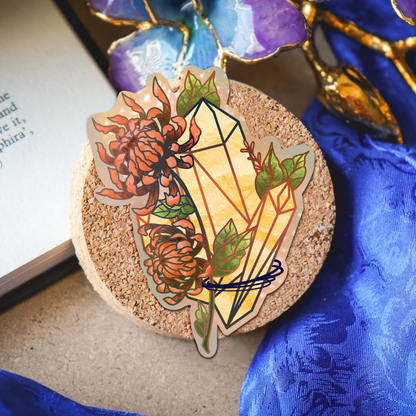Topaz with Chrysanthemum Sticker