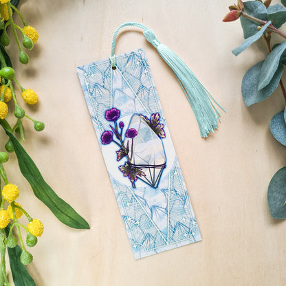 Agate with Geranium - Gemini Birthstone - Bookmark