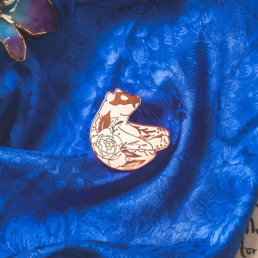White Bear Enamel Pin