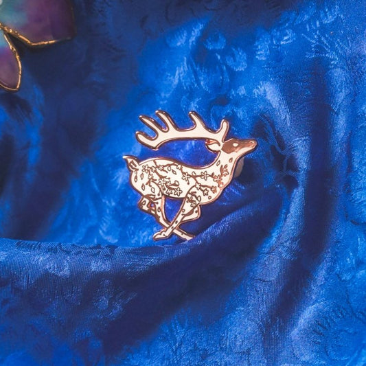 White Deer Pin