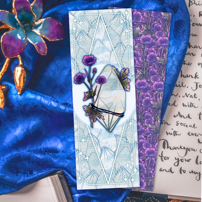 Agate with Geranium - Gemini Birthstone - Bookmark