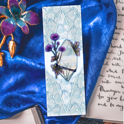 Agate with Geranium - Gemini Birthstone - Bookmark