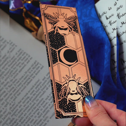 Celestial Bees Gold - Bookmark