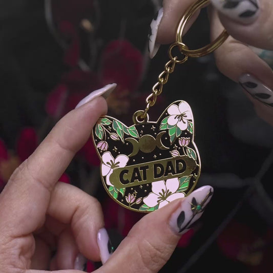 Cat Dad Celestial - Keychain