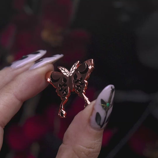 Celestial Moth - Mini Enamel Pin