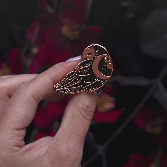 Celestial Owl - Enamel Pin