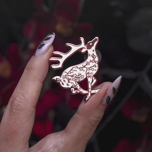 White Deer - Enamel Pin