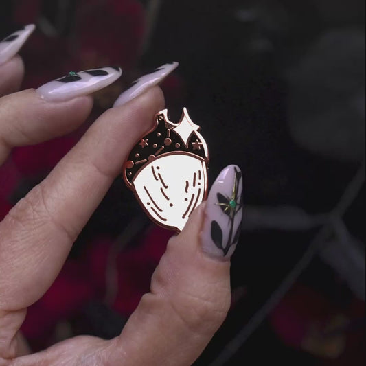 Celestial Acorn - Mini Enamel Pin