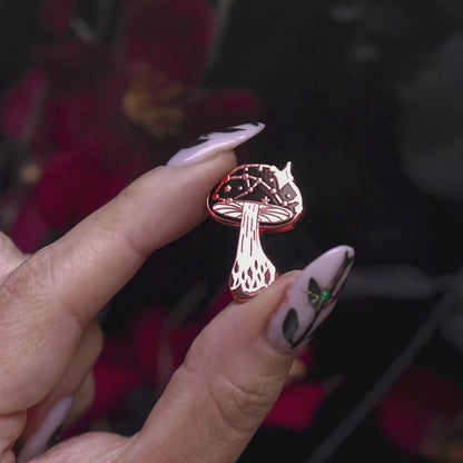 Celestial Mushroom - Mini Enamel Pin