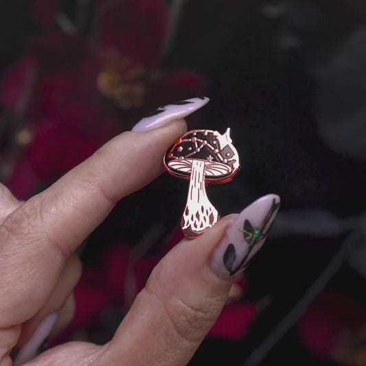 Celestial Mushroom - Mini Enamel Pin