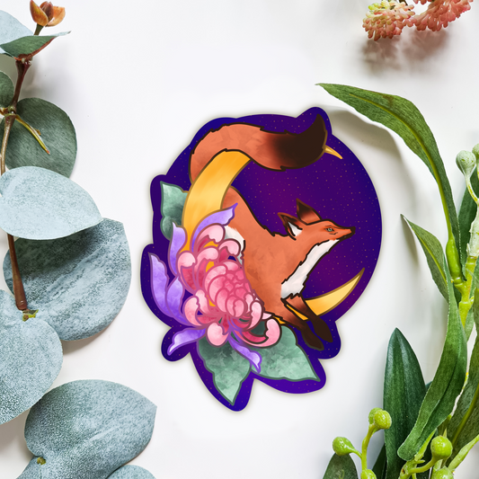 Celestial Fox with flower