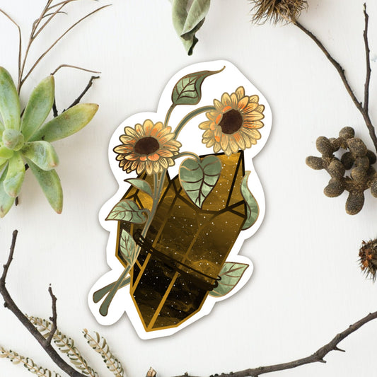 Sunflower Crystal Sticker