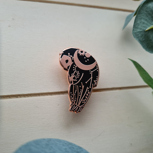 Celestial Owl Pin